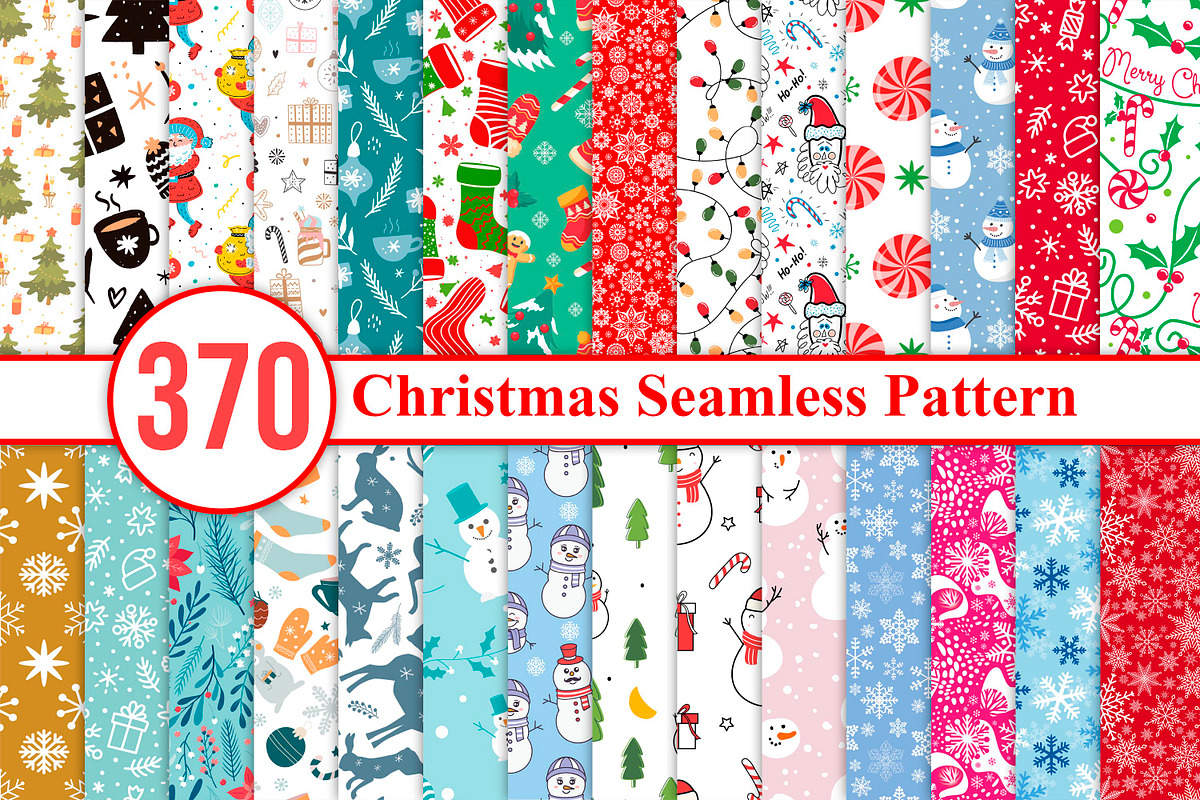 Christmas Pattern Mega Bundle, a Pattern Graphic by Digital Studio (Photo 1 of 11)