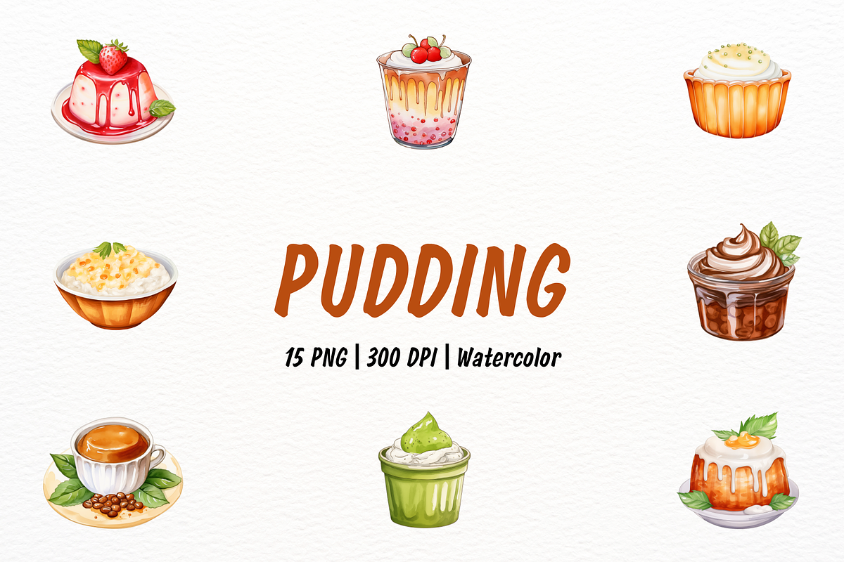 Delicious Dessert Pudding Bundle, a Food Illustration by New-School-Wave (Photo 1 of 5)