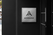 Logo Mockup 3D Bank Metal Sign, an Advertising Mockup by Asylab (Thumbnail 1 of 5)