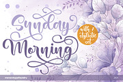 Sunday Morning Script Font, a Script Font by Monoco Type Foundry (Thumbnail 1 of 11)