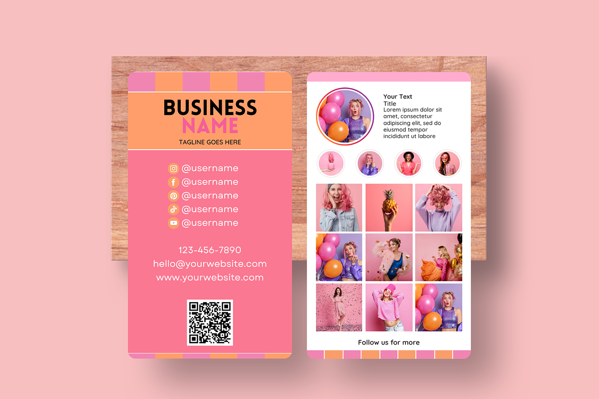 Business Card Template - Colorful, a Business Card Template by SunshineStudioBoutique (Photo 6 of 9)