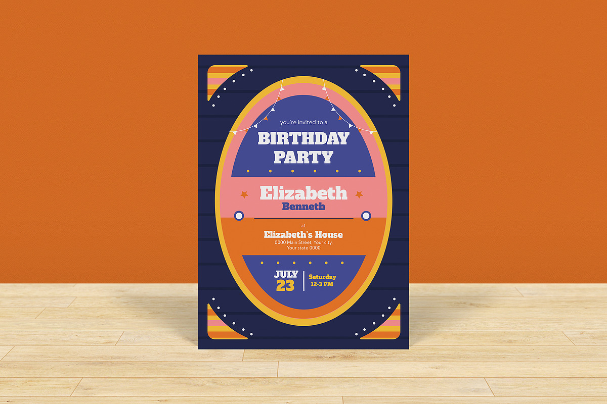 Birthday Invitation, an Invitation Template by graphicook (Photo 1 of 2)