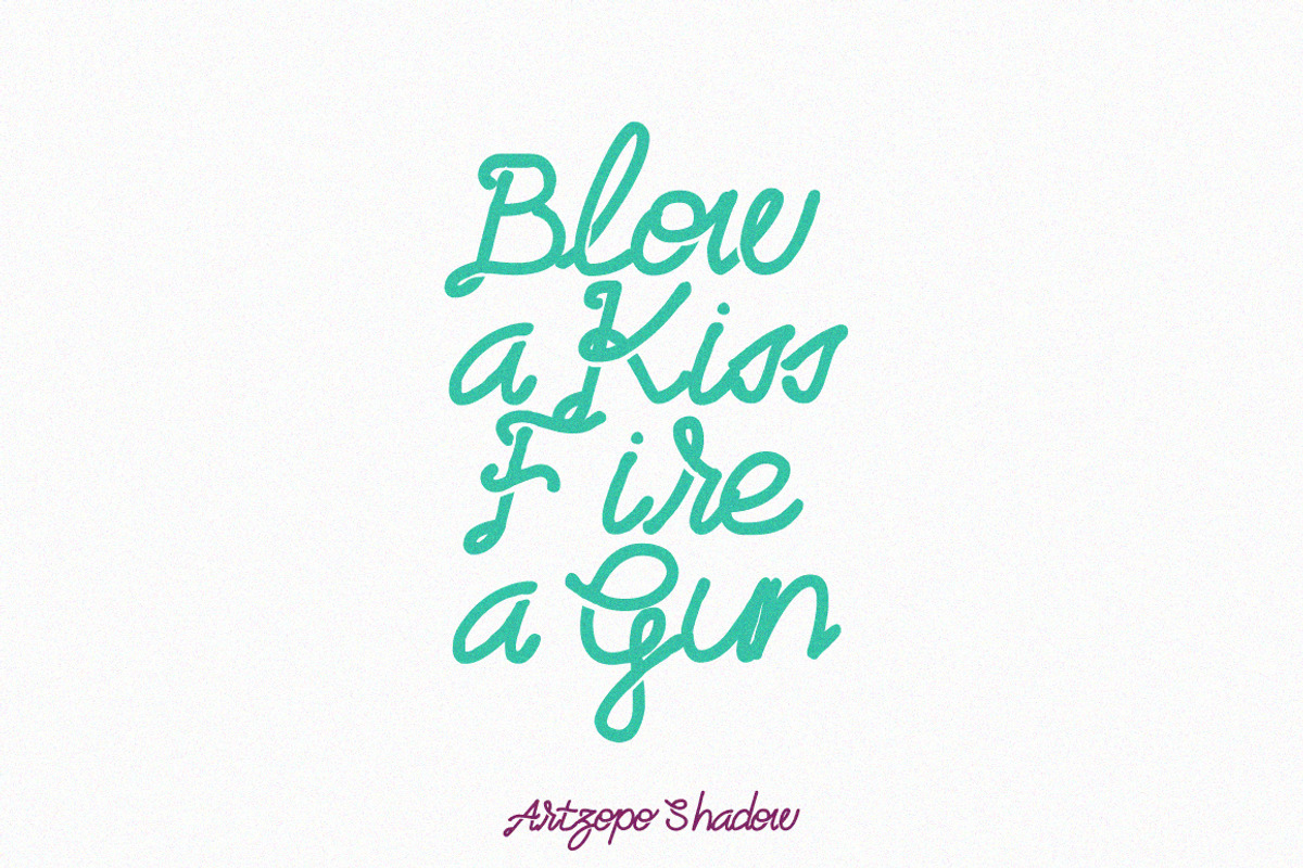 Artzopo Font preview 3
