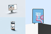 Oasis Multi-Device Mockup Collection, a Mac Mockup by Mockup Line (Thumbnail 4 of 11)