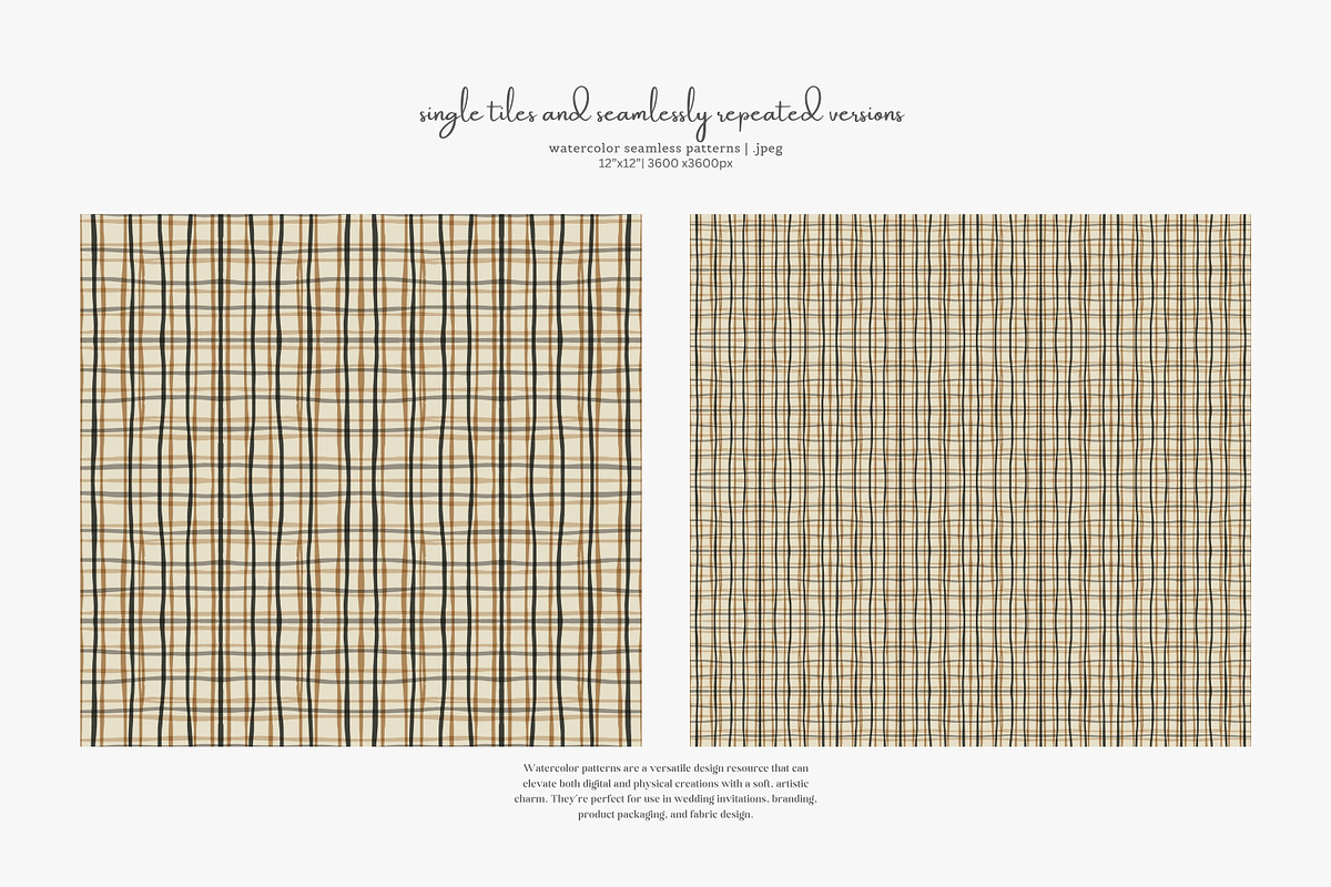 autumn woodland seamless patterns