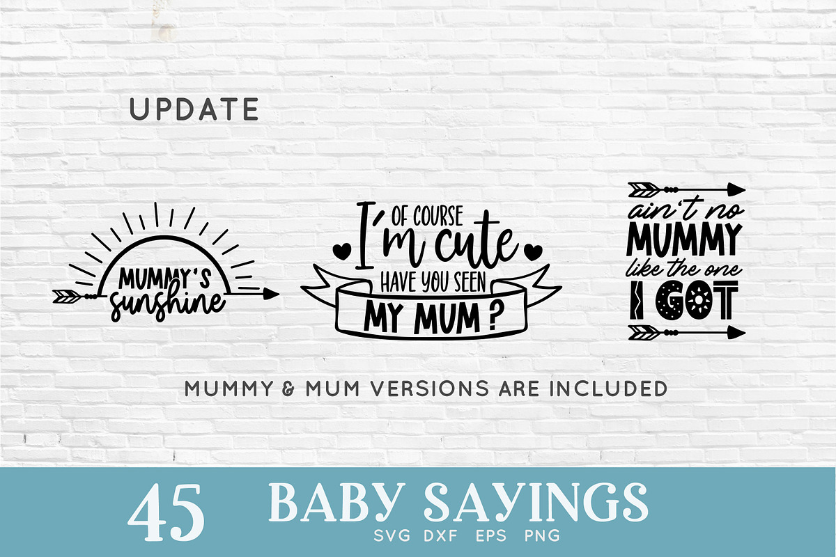 Baby sayings svg bundle, an Object Graphic by Peachycottoncandy (Photo 4 of 9)
