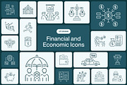 475 Financial and Economic Icons, an Outline Icon by Prosymbols (Thumbnail 1 of 13)