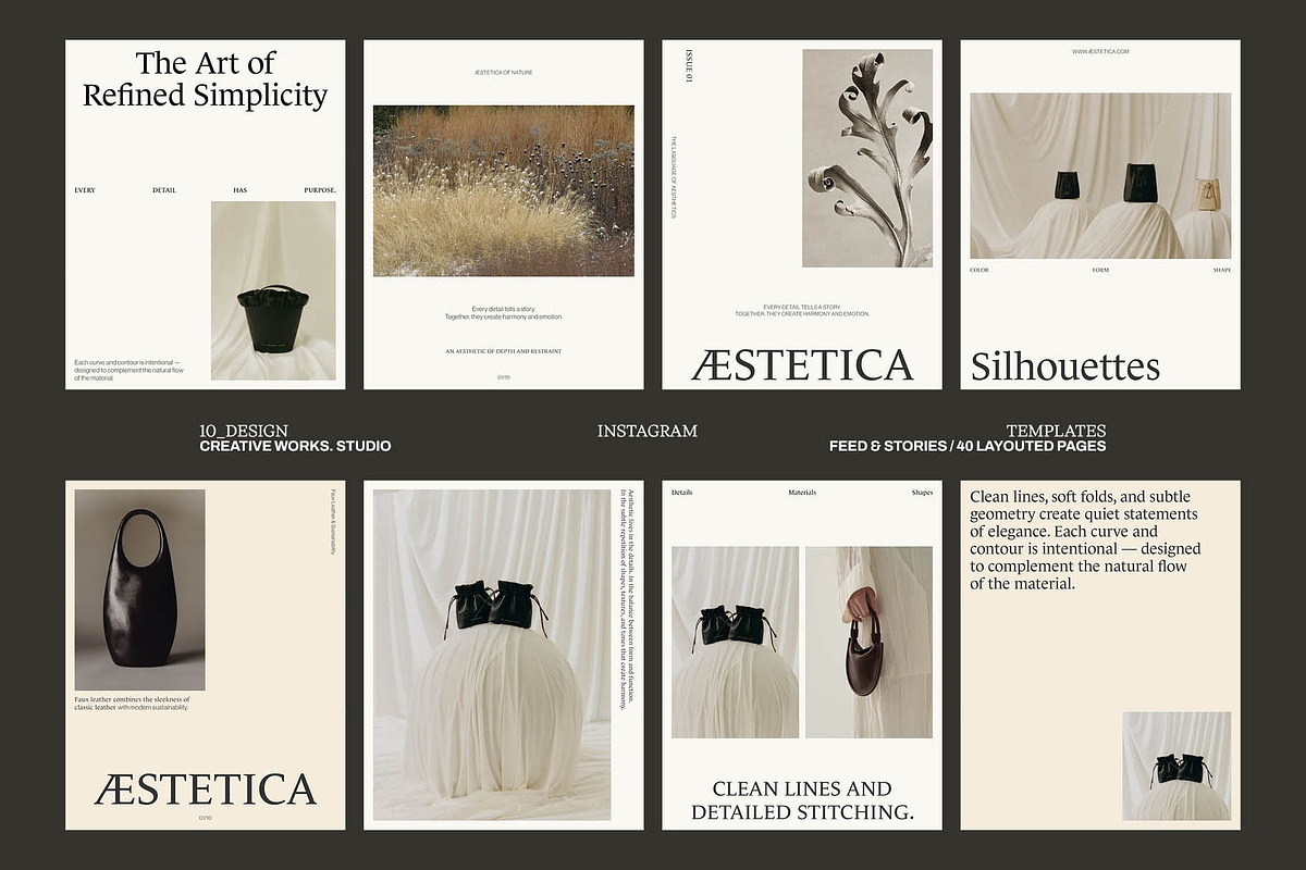 09 Design - Æstetica Instagram, a Social Media Template by CREATIVE WORKS. (Photo 1 of 5)