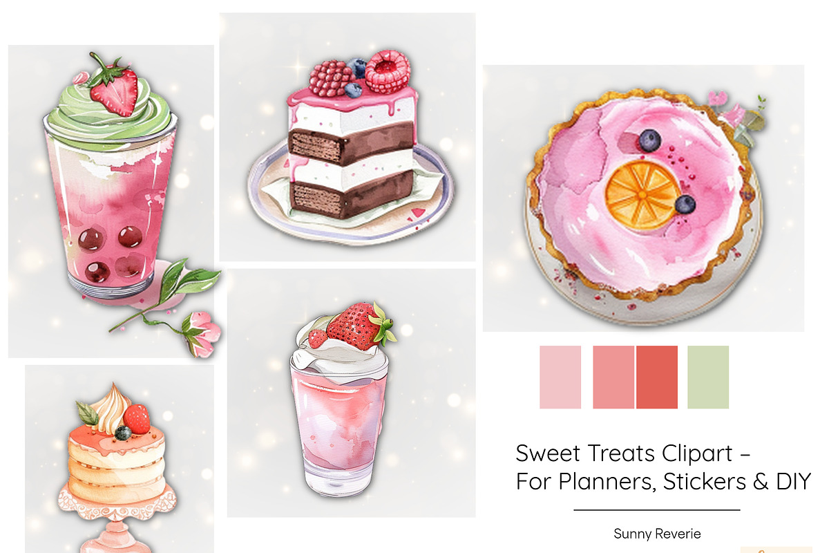Sweet Treats – 66 PNGs for Crafters, an Object Graphic by Sunny Reverie (Photo 2 of 2)