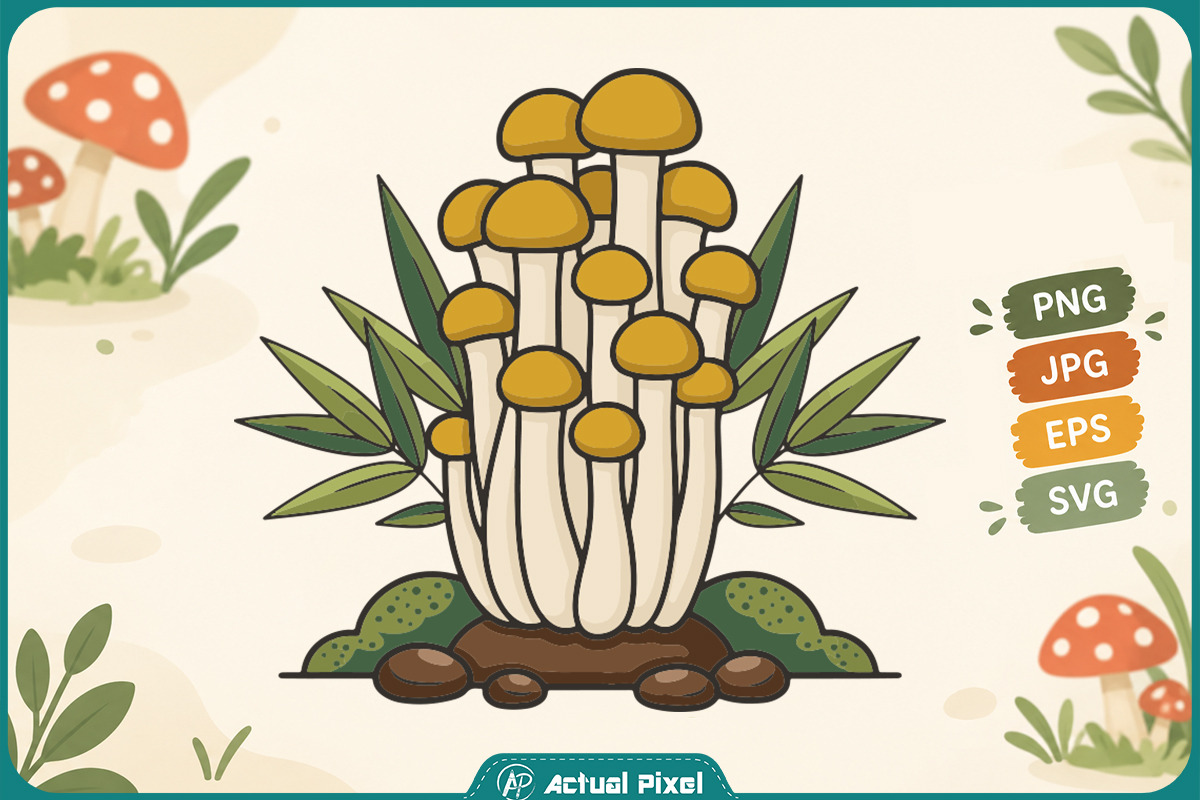Mushroom Botanical Clipart Bundle, an Object Graphic by Actual Pixel (Photo 8 of 21)