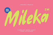 Mileka - Handmade Brush Script, a Font by Lettermine (Thumbnail 1 of 10)