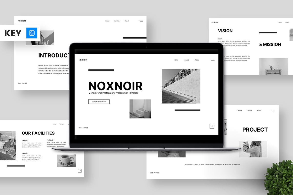 Noxnoir - Keynote Templates, a Presentation Template by Deepslide Studio (Photo 1 of 6)