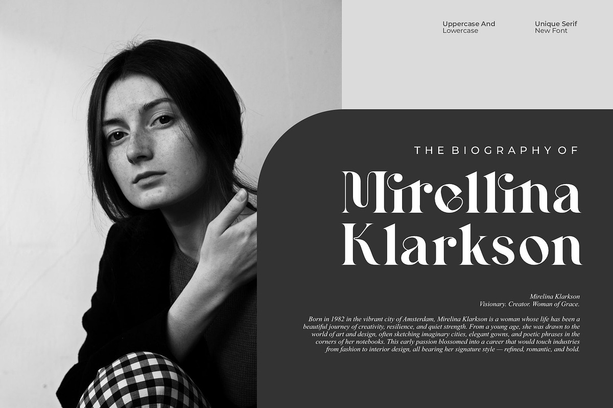 Rouica || Elegant Modern Serif Font, a Serif Font by Ermedia Studio (Photo 4 of 10)