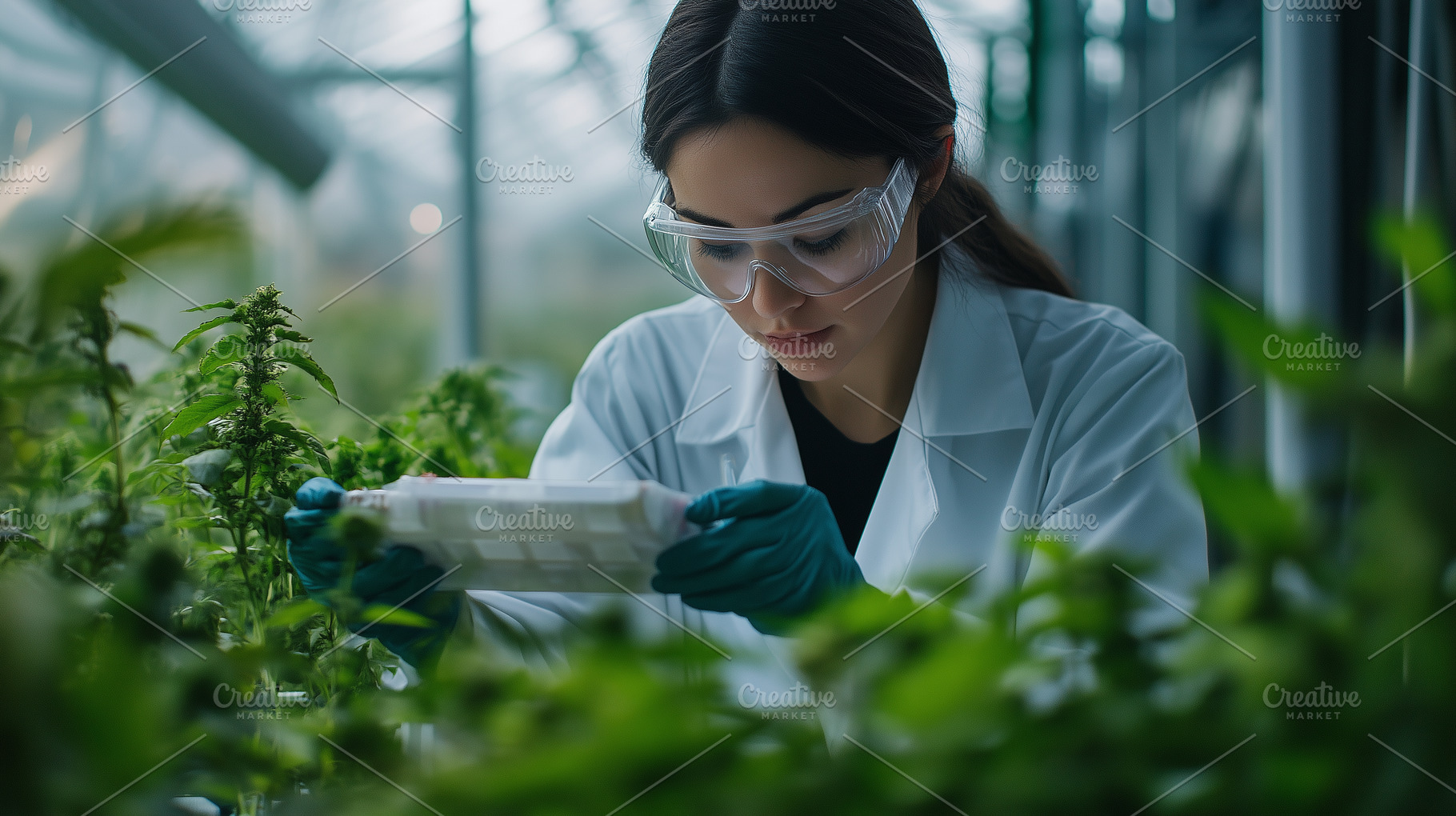 Female scientist wearing safety, a Health & Medical Photo by MistyDay