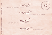 Fall Ember Calligraphy Font, a Script Font by Beck McCormick (Thumbnail 10 of 11)