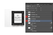 Set of two black frame mockups, a Print Template by Leo Flo Mockups (Thumbnail 3 of 3)
