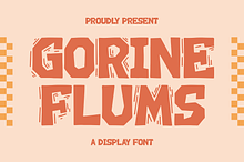 Gorine Flums A Display Font