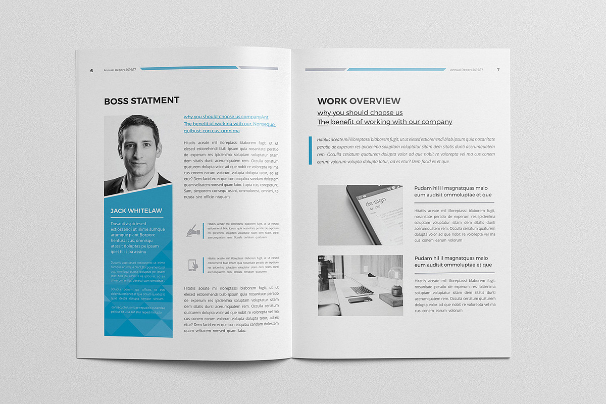 Annual Report, a Brochure Template by BrochuresFactory (Photo 4 of 11)