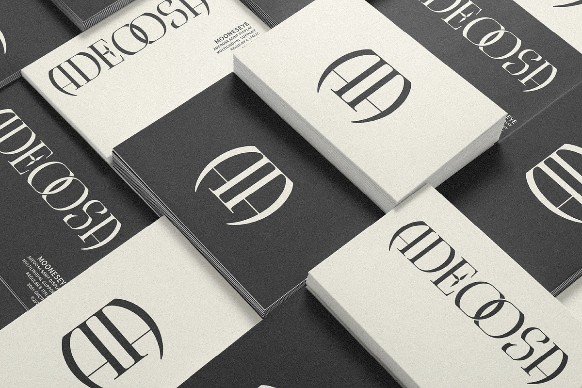 Adeoosa – Gothic Serif Display, a Serif Font by MooneseyeType (Photo 7 of 9)