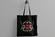 Samurai with Snakes, an Object Illustration by nomlimo.com (Thumbnail 3 of 3)