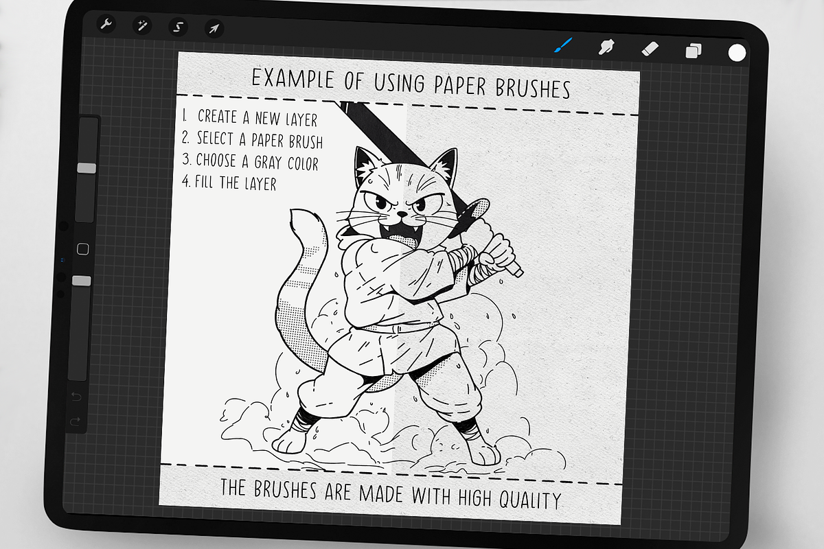 150 Fine Liner Brushes for Procreate, a Brush Add-On by Disyukov (Photo 4 of 8)