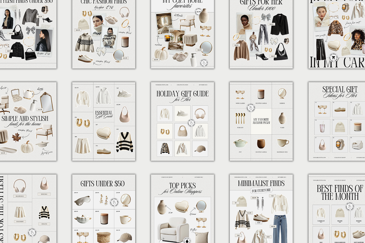 LTK Fashion Canva Templates, a Social Media Template by Xenié Creative (Photo 2 of 9)