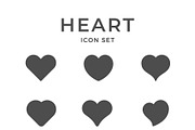 Set icons of heart and love concept, an Outline Icon by motorama (Thumbnail 1 of 2)