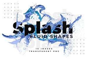 16 Colorful Liquid Splashes