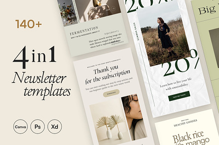 4in1 BigBundle Newsletter Templates, an Email Template by Sparrow & Snow