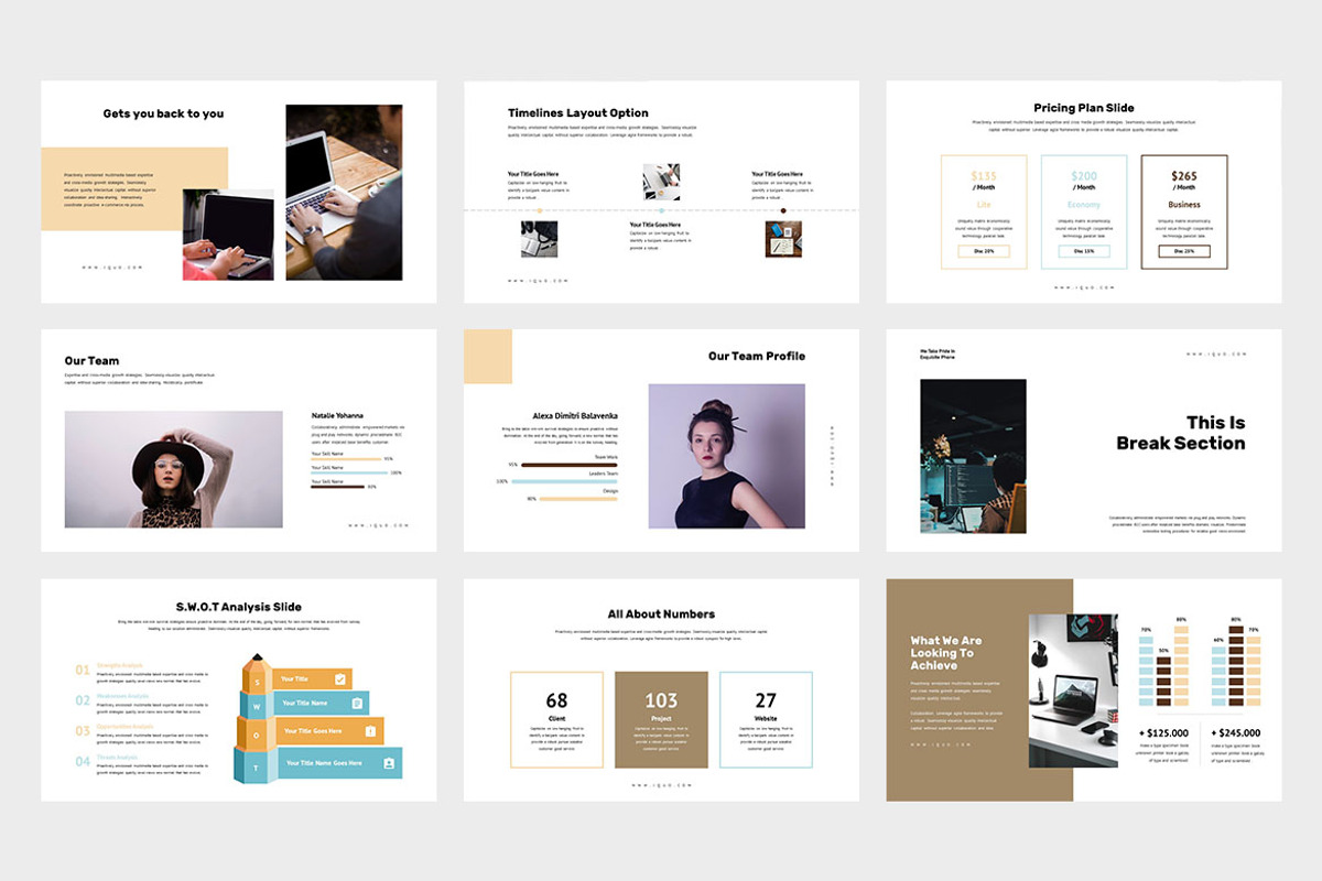 Iquo : Multipurposes Powerpoint, a Presentation Template by Punkl Camp (Photo 3 of 9)