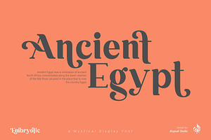 Embryotic Modern Display Font