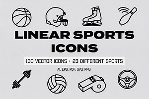 Linear Sports Icons