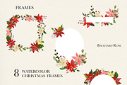 Watercolor Christmas Poinsettia, an Illustration by Backyard Rose (Thumbnail 7 of 11)
