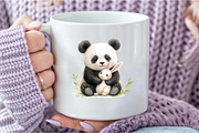 Cute Panda Clipart Bundle, an Illustration by DreamCafeArt (Thumbnail 4 of 5)