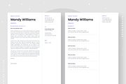 Resume Template Mandy, a Resume Template by Olympia Resume (Thumbnail 4 of 5)