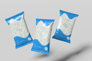 Chips Packet Packaging Mockup