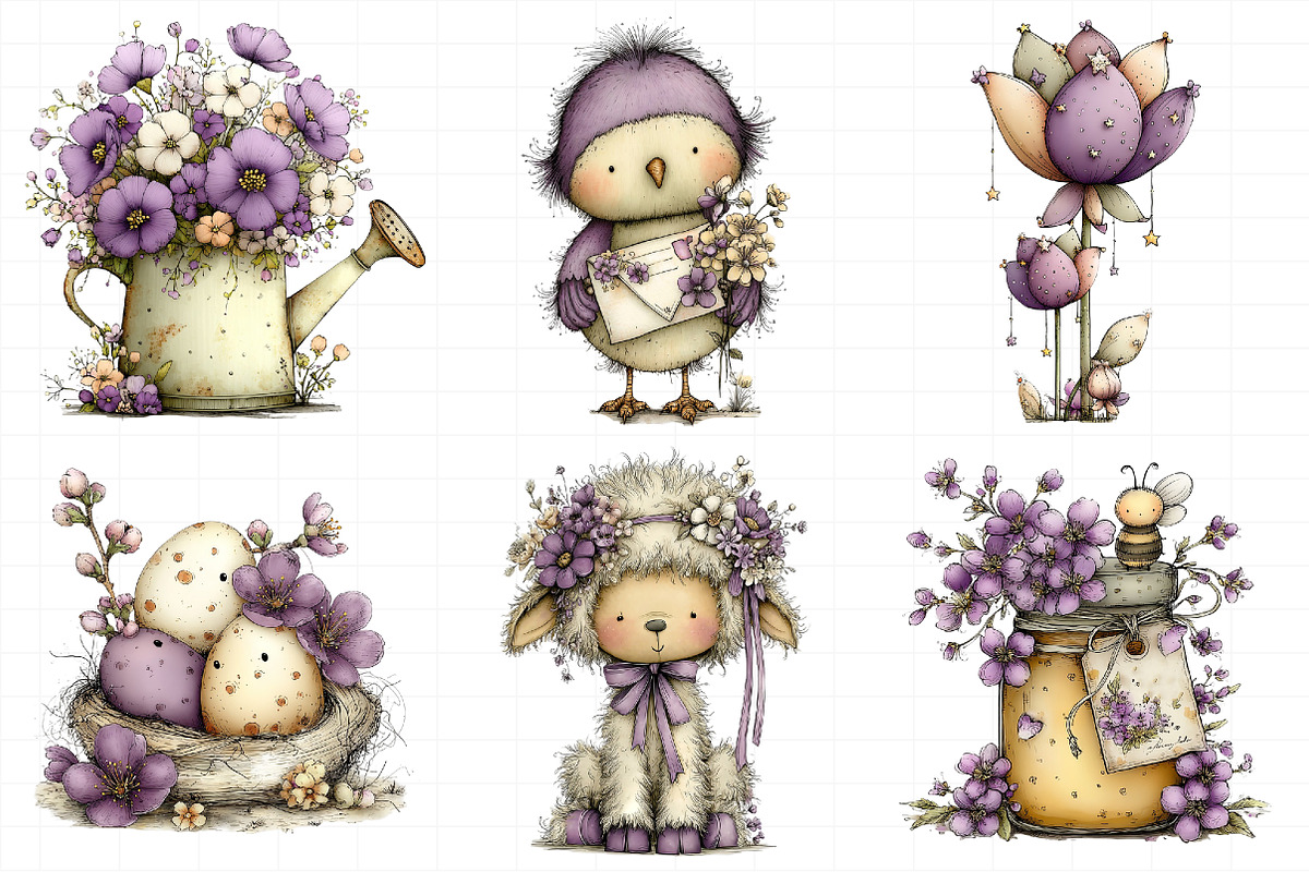 Whimsical Spring Clipart, an Illustration by Daily.Designs (Photo 7 of 7)