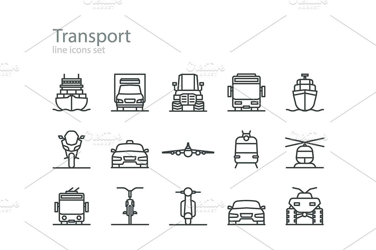 Transport, an Outline Icon by I-RO (Photo 3 of 3)