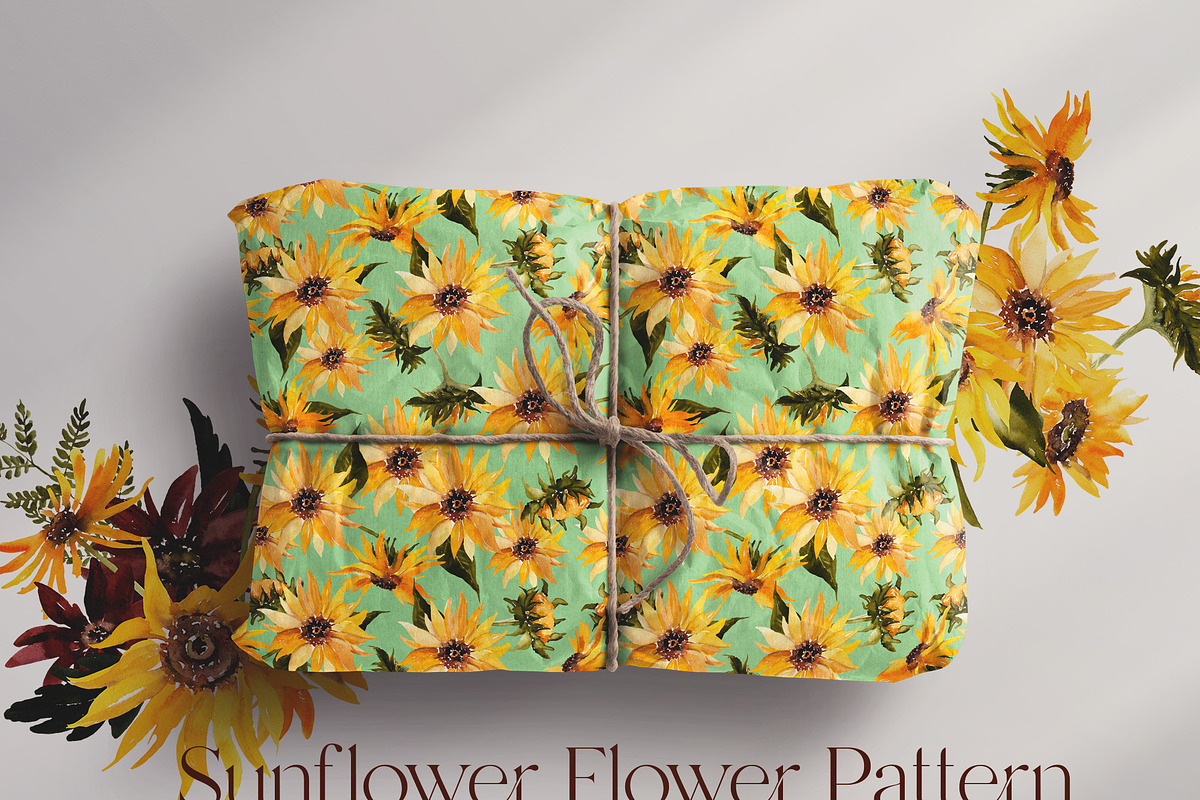 Watercolor flower -Vincent Sunflower, an Illustration by Beigetime (Photo 9 of 13)