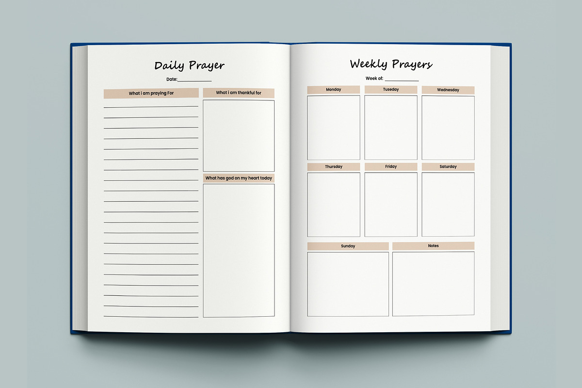 Gratitude & Prayer Journal Canva, a Stationery Template by Mustafiz (Photo 9 of 11)