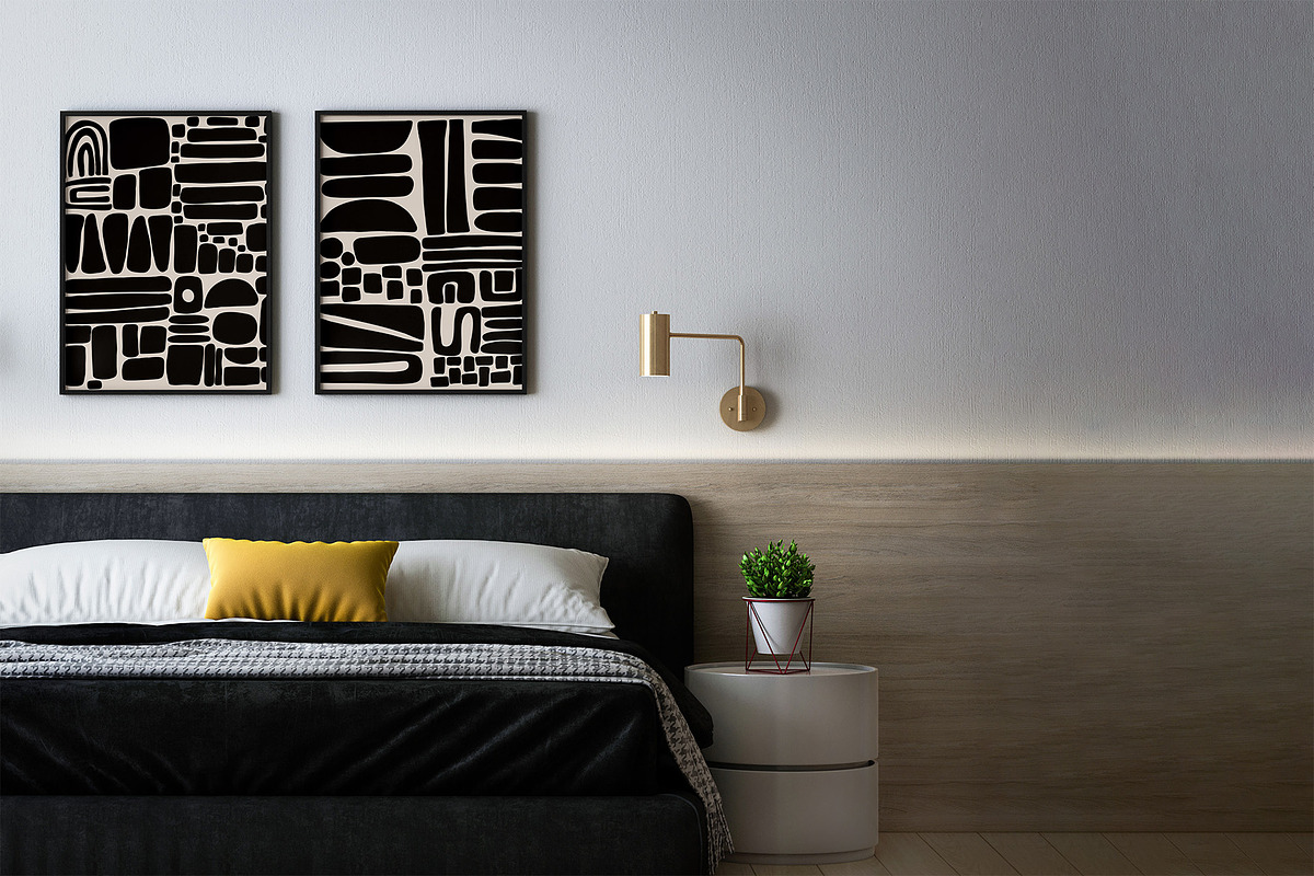 Modern Minimalsit Abstract Wall Art, a Decorative Illustration by Doodledreamin (Photo 8 of 11)