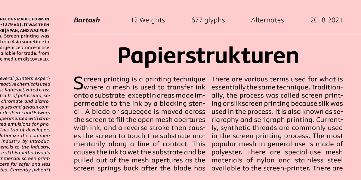 Bartosh, a Sans Serif Font by JPFonts (Photo 2 of 3)