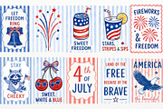 Independence Day 4th of July Clipart, a Seasonal Illustration by SugarCloudStudioArt (Thumbnail 3 of 4)