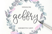 Geffry Script, a Script Font by Creamy Script (Thumbnail 1 of 6)