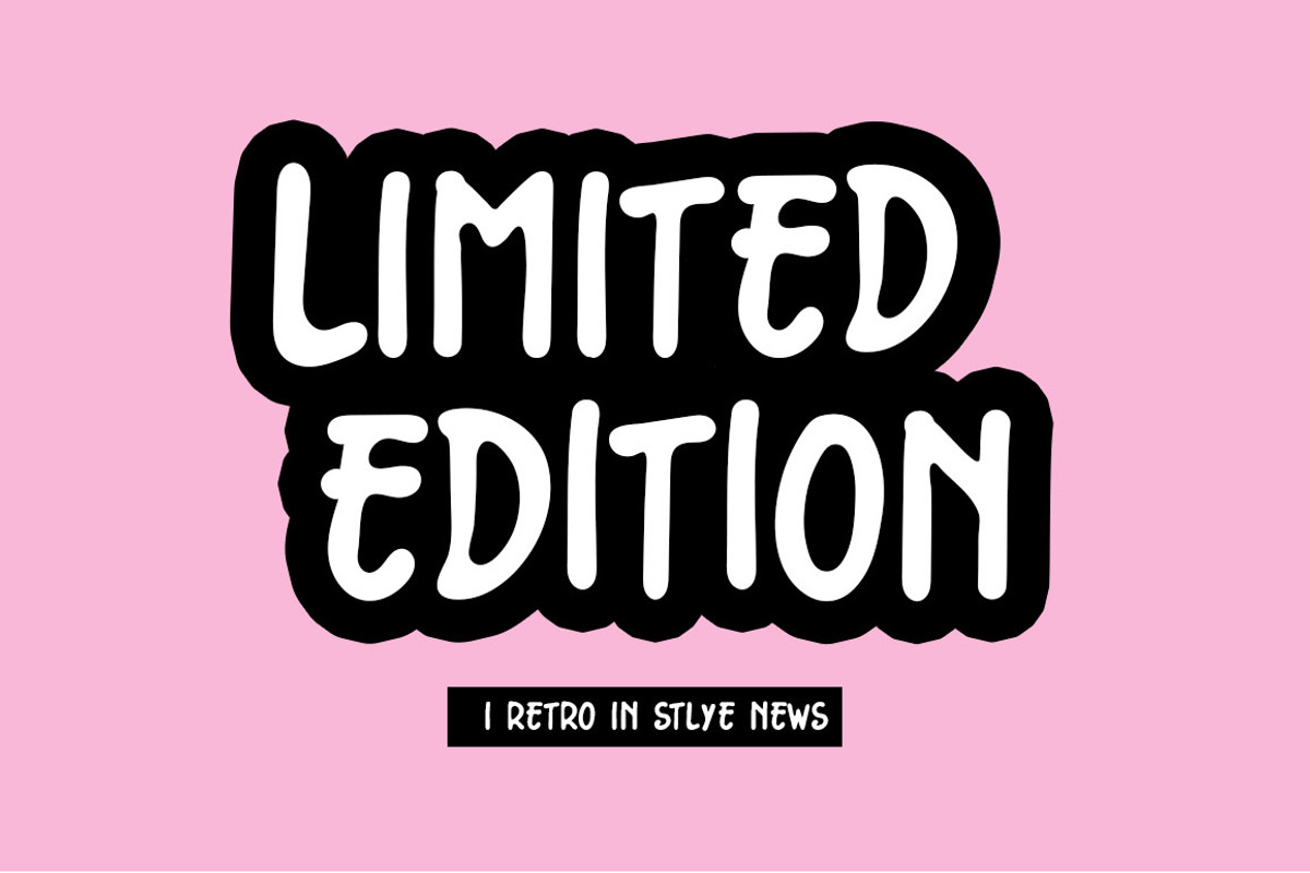 LIMITED EDITION FONT, a Blackletter Font by Roni Studio (Photo 1 of 4)