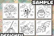 Comfy Halloween Coloring Book, a Seasonal Illustration by Design Station (Thumbnail 4 of 8)