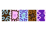 Abstract doodle posters, cards set, a Decorative Illustration by Good Studio (Thumbnail 2 of 8)