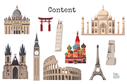 Vector to Sightseeing set of EPS&PNG, an Object Graphic by saturday.sketch (Thumbnail 2 of 5)