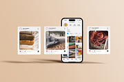 Instagram Post and Stories Mockup, a Device Mockup by Sweetdady (Thumbnail 7 of 8)