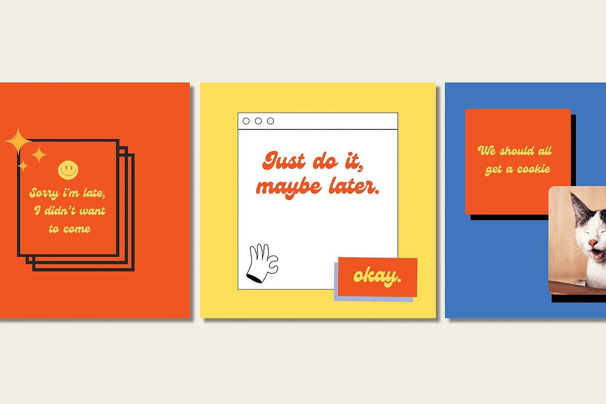 Retro Moxxi | Canva Social Media, a Social Media Template by Two Sleepy Heads Studio (Photo 3 of 4)
